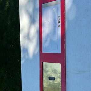 Modern White and Red Wall Decor